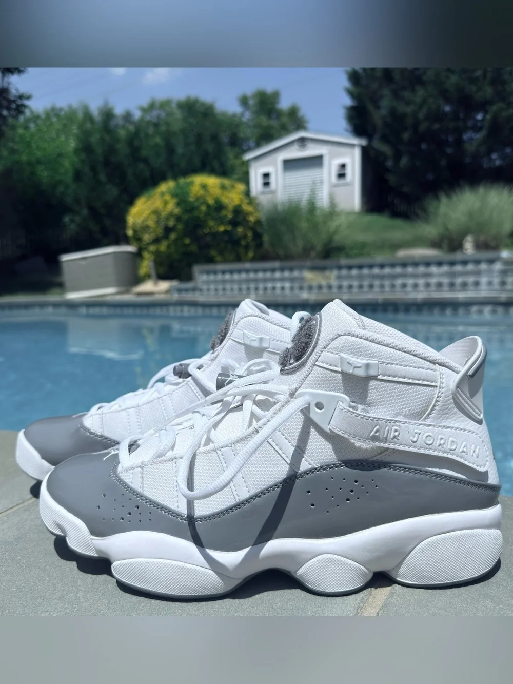Brand New! Nike Air Jordan 6 rings White and Grey men’s sneakers